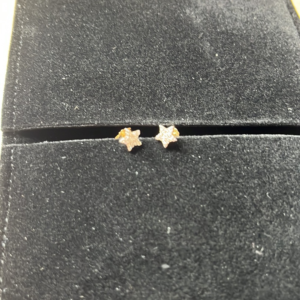 Rachel Reid EUC Diamond Star Stud Earrings - Picture 4 of 10